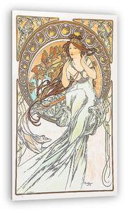 Alfons Mucha: Zene (vászonkép)