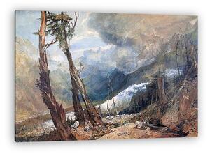 William Turner: Mer de Glace gleccser (színverzió 1) (vászonkép)