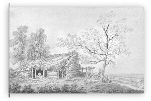 William Turner: Tájkép vízeséssel (vászonkép)