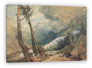 William Turner: Mer de Glace gleccser (vászonkép)