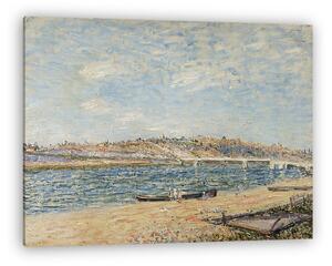 Alfred Sisley: Bárka Saint Mammenál (vászonkép)