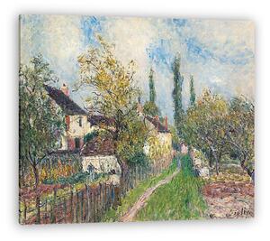 Alfred Sisley: Gyalogút Les Sablonsnál (vászonkép)