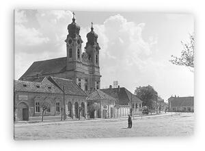 FORTEPAN: Tata, Kossuth tér (1959) (vászonkép)