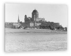FORTEPAN: Esztergomi Bazilika a Dunáról nézve (1952) (vászonkép)