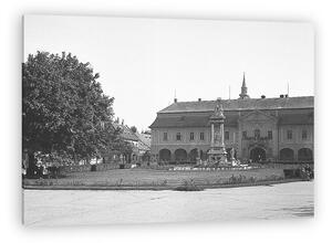 FORTEPAN: Esztergom, a Széchenyi tér és a Városháza (1942) (vászonkép)