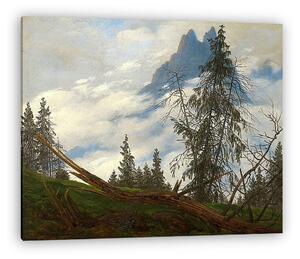 Caspar David Friedrich: Hegycsúcs felhőkkel (1835) (vászonkép)