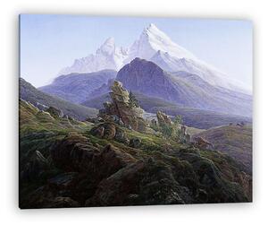 Caspar David Friedrich: A Watzmann hegy (Németország) (vászonkép)