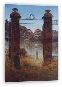 Caspar David Friedrich: A temető (vászonkép)
