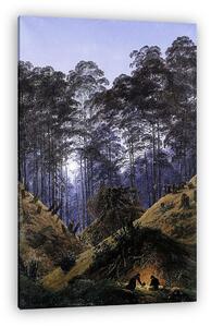 Caspar David Friedrich: Erdei táj holdfényben (vászonkép)