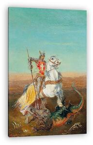 Alexander von Bensa: Sárkányölő Szent György (vászonkép)