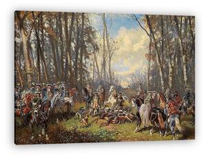 Alexander von Bensa: Sikeres vadászat után (vászonkép)