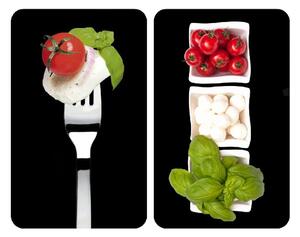 Edzett üveg tűzhely fedőlap szett 2 db-os 30x52 cm Caprese – Wenko
