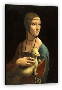 Leonardo da Vinci: Hölgy hermelinnel (vászonkép)