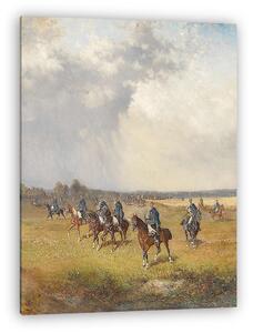 Alexander von Bensa: Magyar huszárok (vászonkép)