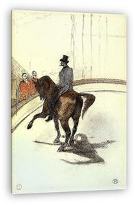 Henri de Toulouse Lautrec: Lovas a körben (színverzió 1) (vászonkép)