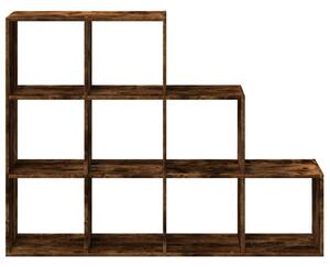 VidaXL Könyvespolc - Elválasztó - Füstös Tölgy - 137,5x29x103,5 cm