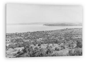 FORTEPAN: Balatonfüred látképe (1956) (vászonkép)