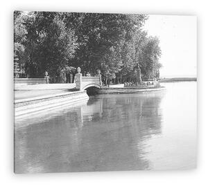 FORTEPAN: Balatonalmádi Sóhajok Hídja a parti sétányon (1940) (vászonkép)
