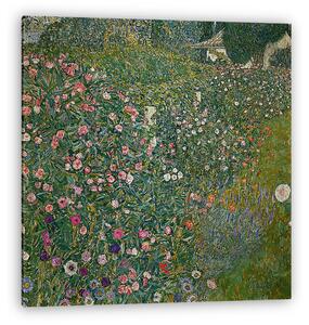 Gustav Klimt: Olasz kert (színverzió 1) (vászonkép)