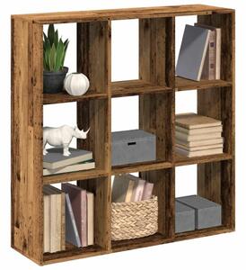 VidaXL 9 Rekeszes Fa Könyvespolc - 102x29x103,5 cm