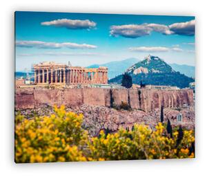Parthenon, athéni Akropolisz tavasszal (vászonkép)