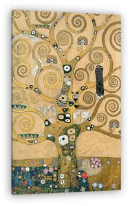 Gustav Klimt: Az élet fája kép vázlatának részlete, a szerző kézzel irt jegyzeteivel (vászonkép)