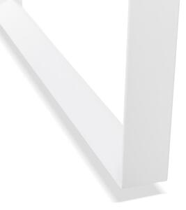 ABAK íróasztal, natúr lap, fehér láb (80 x 160 cm)