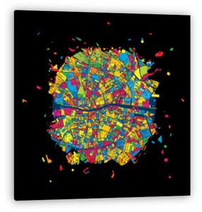 Art Map - Dublin (vászonkép)
