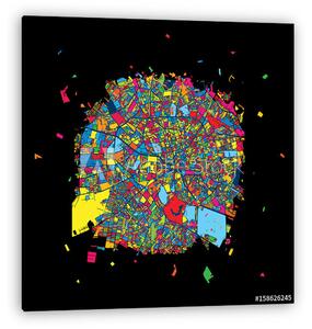 Art Map - Bukarest (vászonkép)