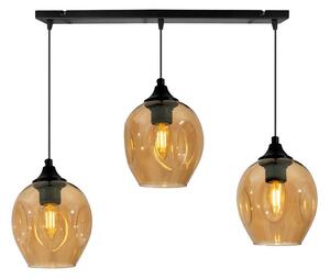 Candellux Csillár zsinóron ASPA 3xE27/40W/230V fekete CA0624
