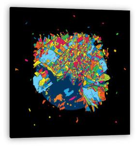 Art Map - Oslo (vászonkép)