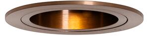 Okos süllyesztett spotlámpa sötét bronz kerek dönthető és forgatható, Wifi GU10 50mm-es - Chuck