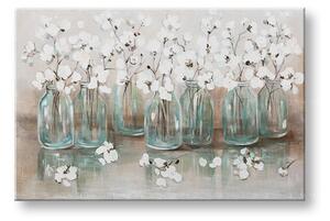 Festett falikép FLOWERS 1 rész YOBCWFFL085 - 120x80 cm