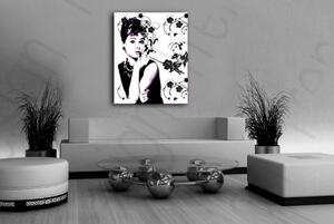Kézzel festett POP Art festmény Audrey Hepburnről ah5