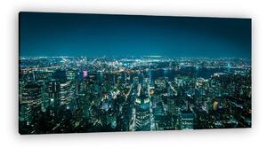 New York, a metropolisz - légi felvétel (vászonkép)