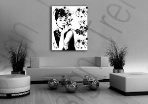 Kézzel festett vászonképek POP Art Audrey Hepburn 0 ah4