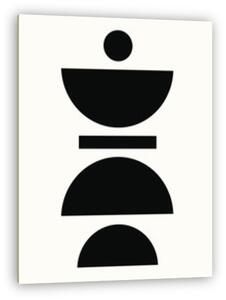 Minimalista formák - Fekete-fehér (vászonkép)