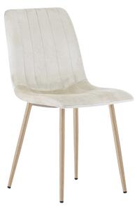 Bézs bársony szék LAVA CAMEL BEIGE