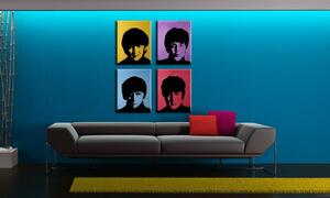 Kézzel festett POP Art festmény BEATLES 4 db bea6
