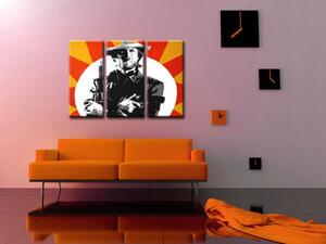 Kézzel festett POP Art festmény Clint Eastwood 3 darab ce2