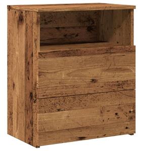 Vidaxl Antik Fa Éjjeliszekrény - 2 db - 50x32x60 cm