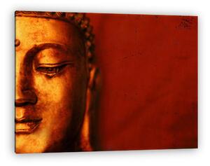 Buddha vörös hátérrel (vászonkép)