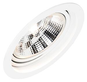Kerek süllyesztett spotlámpa fehér állítható - Chuck 111