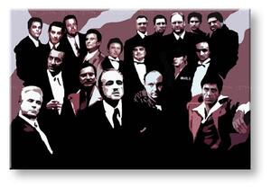 Kézzel festett vászonképek POP Art The MAFIA Family 2 részes family