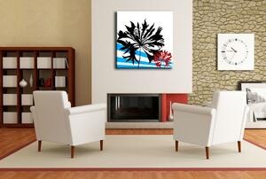 Kézzel festett vászonképek POP Art Flower 1 részes flo3