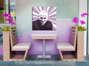 Kézzel festett POP Art kép II János Pálról. 1 rész jp2