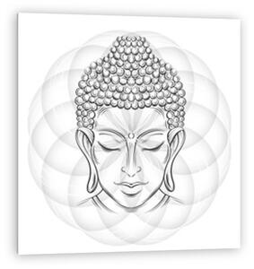 Buddha fej illusztráció (vászonkép)