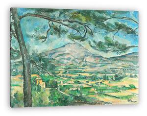 Paul Cézanne: Montagne Sainte-Victoire látképe (vászonkép)