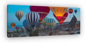 Hőlégballonok, Cappadocia - panoráma (vászonkép)