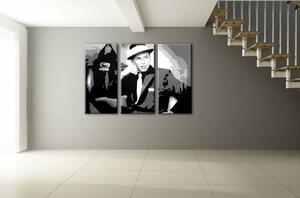Kézzel festett POP Art festmény Frank Sinatra 3 darab sin